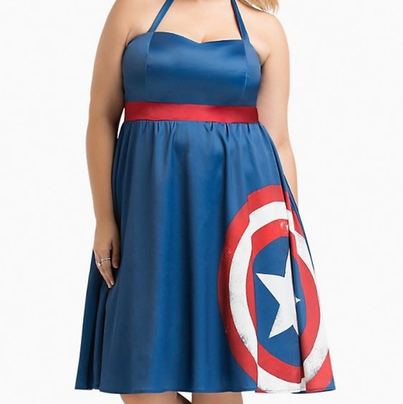 torrid Dresses & Skirts - Torrid Captain America Swing Dress